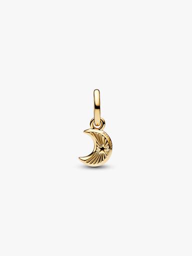 Mini Charm Colgante Luna Creciente Blanca