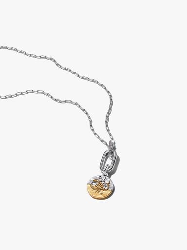 Set de collar con medallón de Escorpio