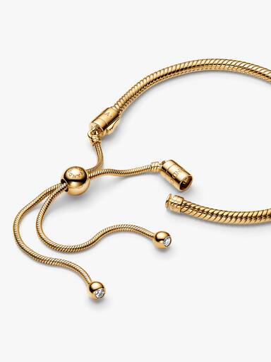 Brazalete Pandora Moments Cadena de Serpiente con cierre Deslizante