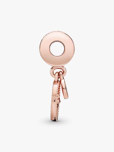 Charm Colgante Generaciones De Familia Recubrimiento en Oro Rosa de 14k Talla única