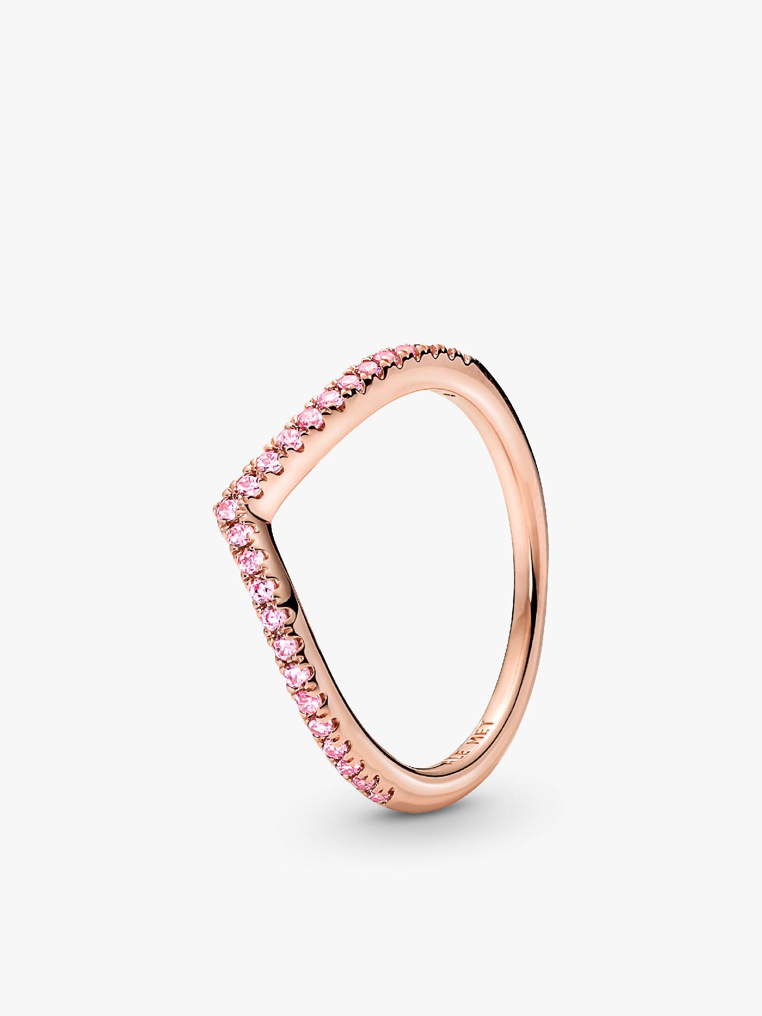 Anillo Deseo Reluciente Rosa 54