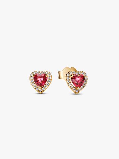 Aros de botón Corazón elevado