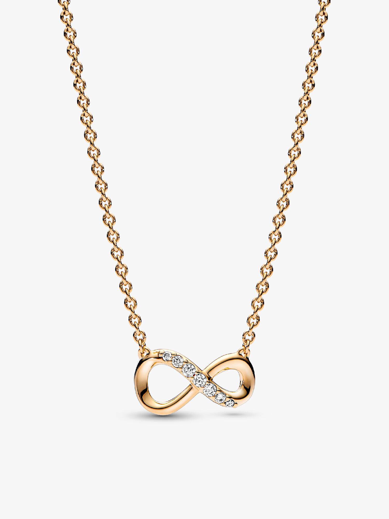 Collar Infinito Brillante Dorado