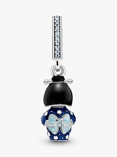 Charm colgante Muñeca japonesa con quimono azul