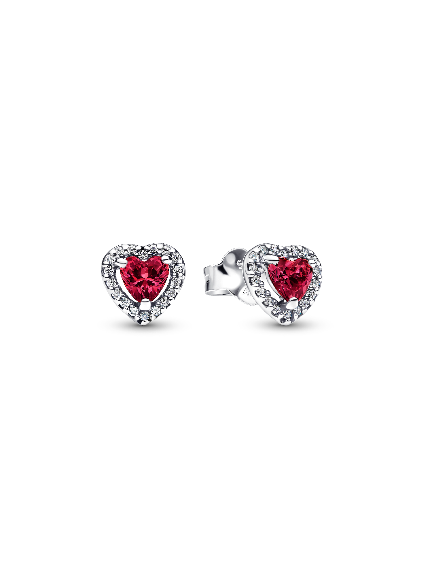 Aros de botón Corazón elevado