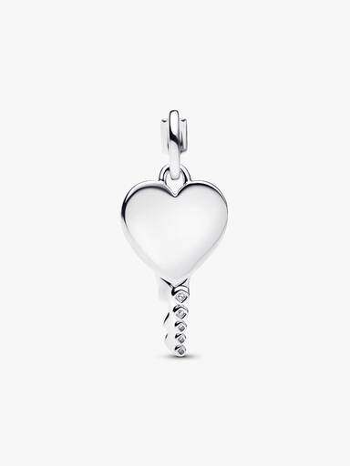 Colgante llave de Corazón Grabable