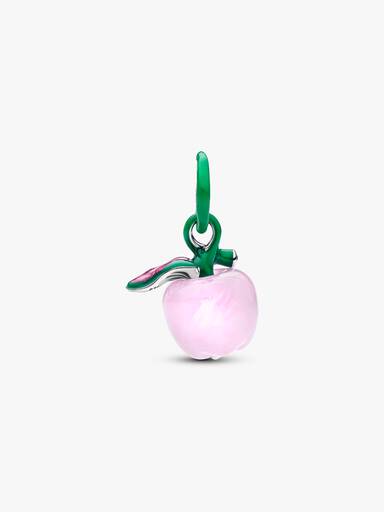 Charm de manzana rosa Murano