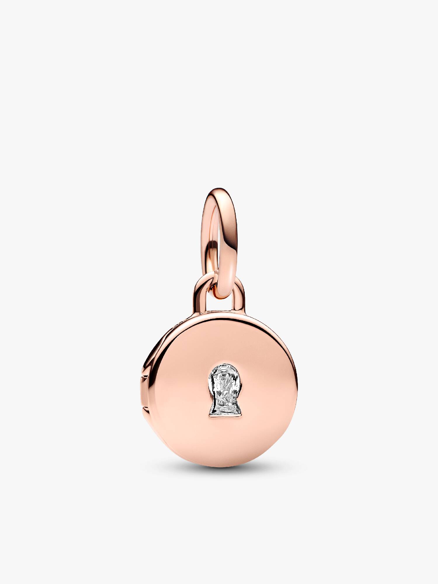 Charm Colgante Medalla Grabable que se abre Talla única Rose
