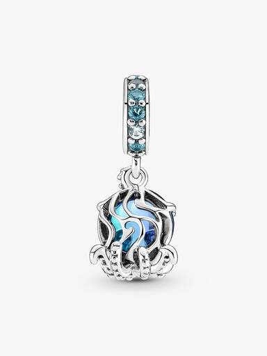 Charm colgante pulpo tierno de cristal Murano