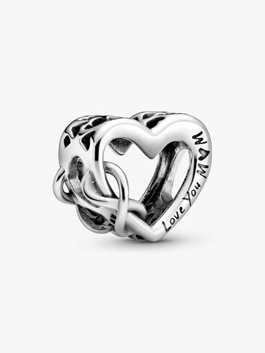 Charm Corazón con Infinito Yo te amo mamá