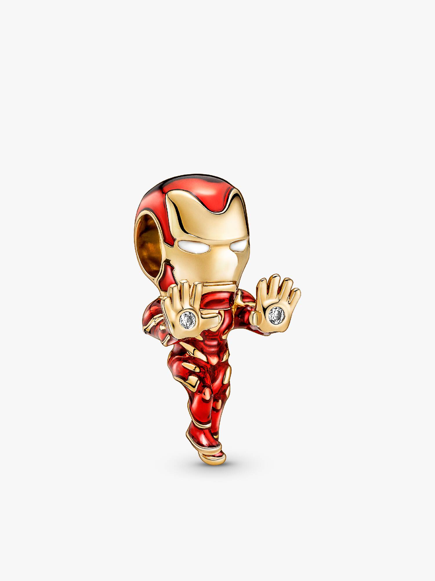 Charm Iron Man De The Avengers De Marvel Bañado Oro 14K