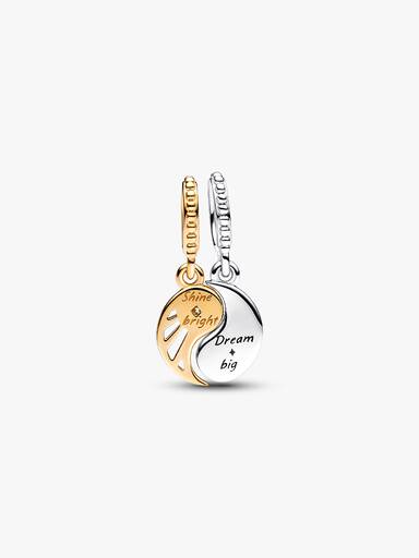Charm Colgante Sol y Luna Divisible