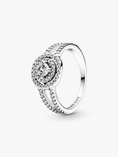 Anillo Halo Doble Resplandeciente 48