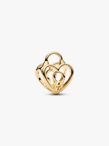 Charm calado Corazón candado
