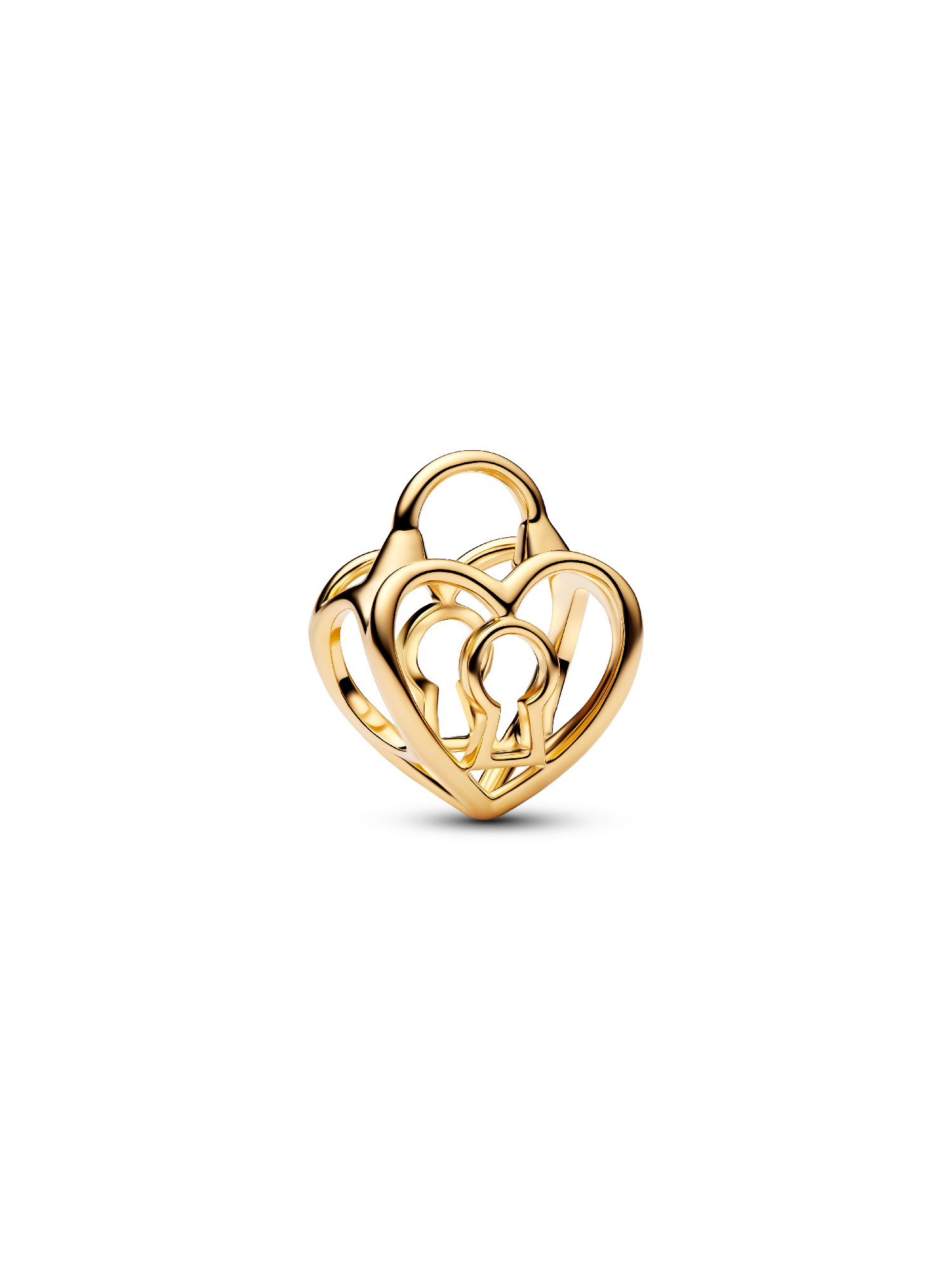 Charm calado Corazón candado