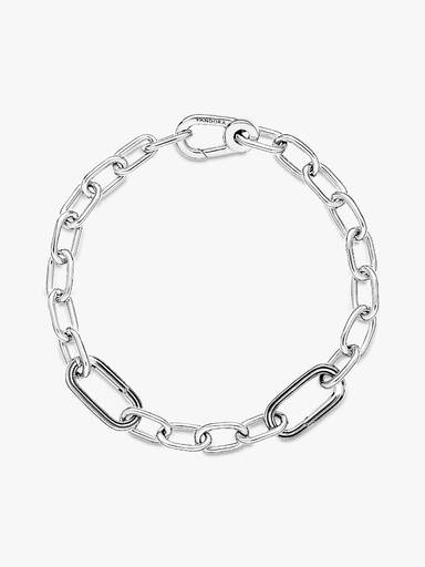 Brazalete De Cadena De Eslabones Dos Conectores Pandora Me