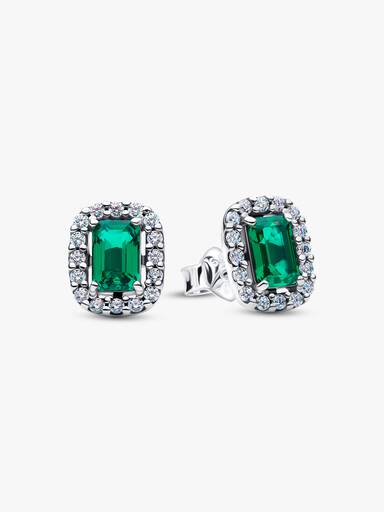 Aros de botón rectangular brillantes