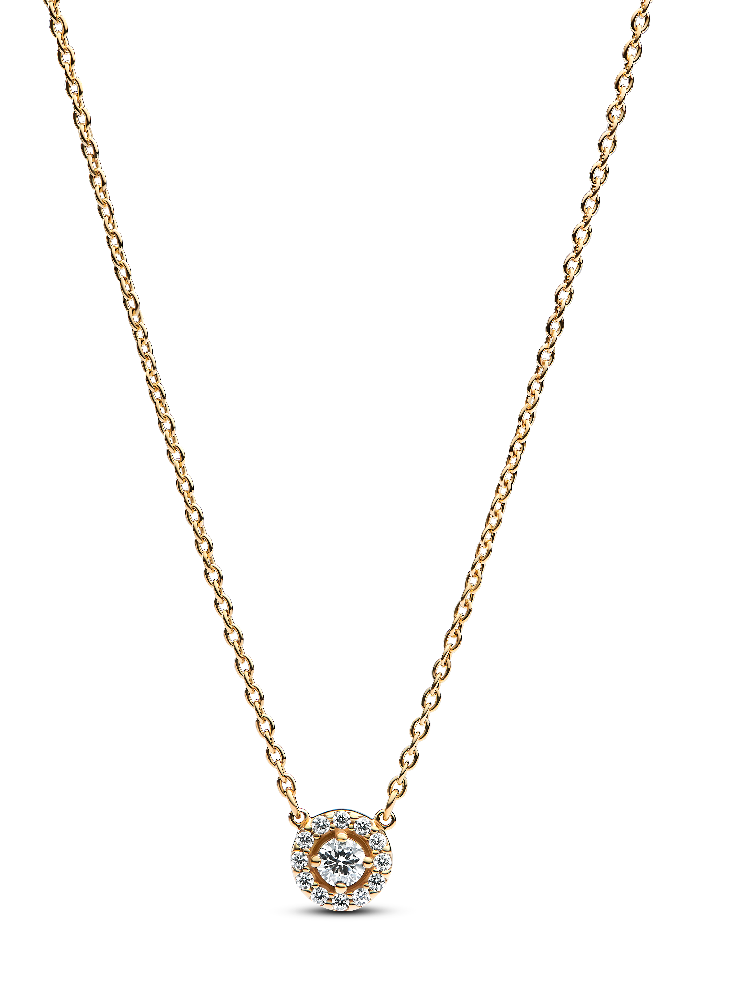 Collar Halo Redondo en Pavé