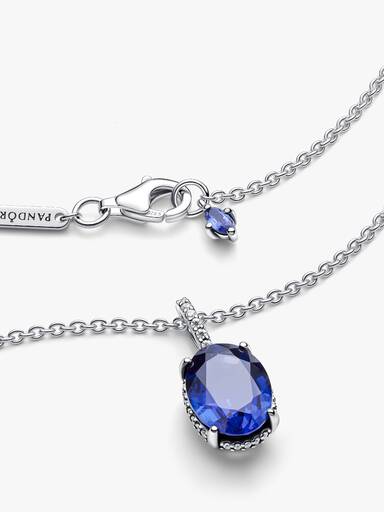 Collar En Plata Halo Brillante 45 cm