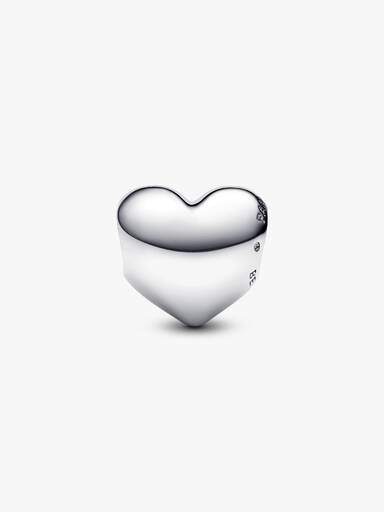 Charm Grabable Corazón Be Love Plateado
