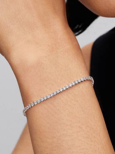 Brazalete de tenis reluciente