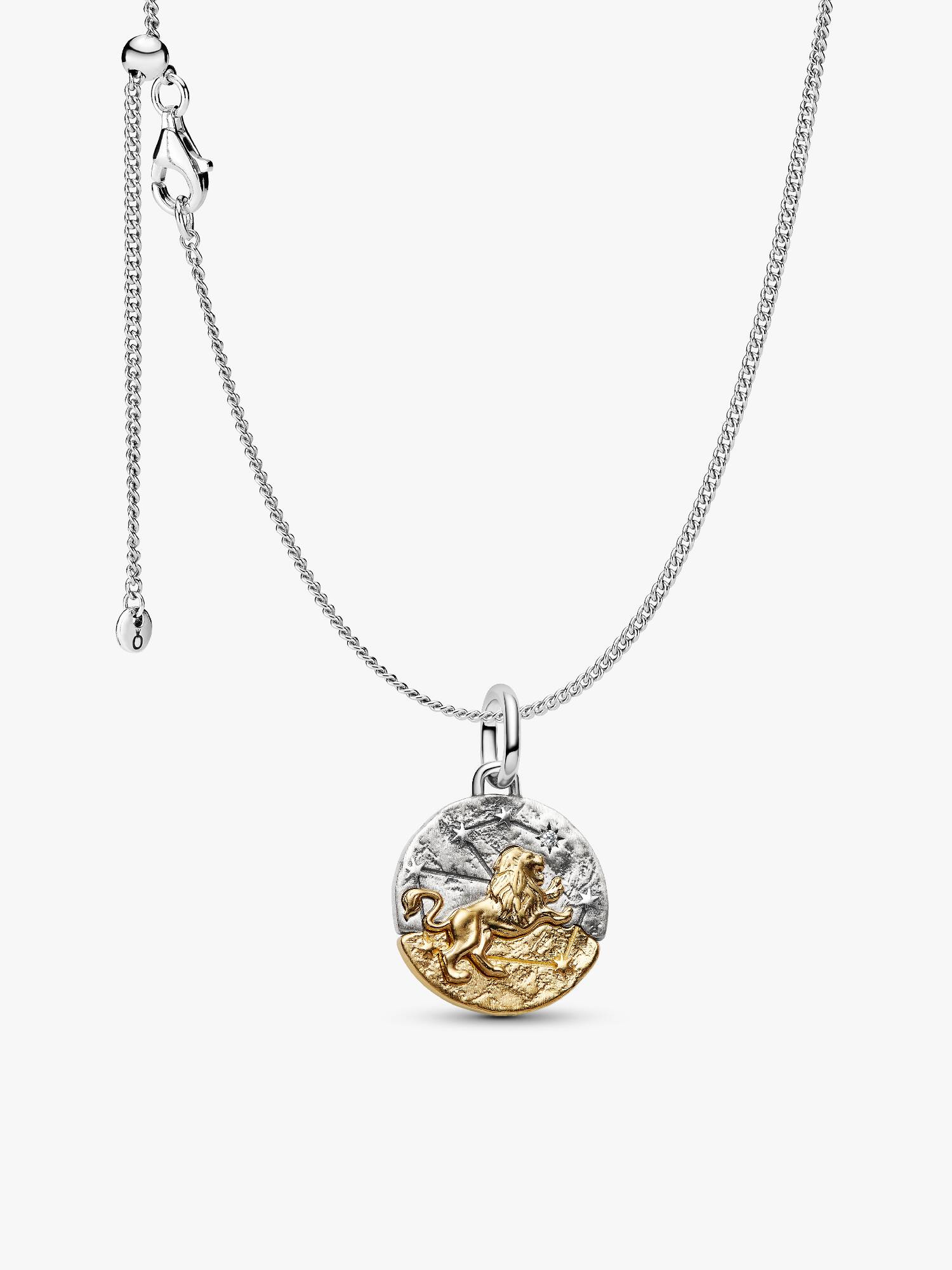 Set de Collar con Charm de Medallón Leo

