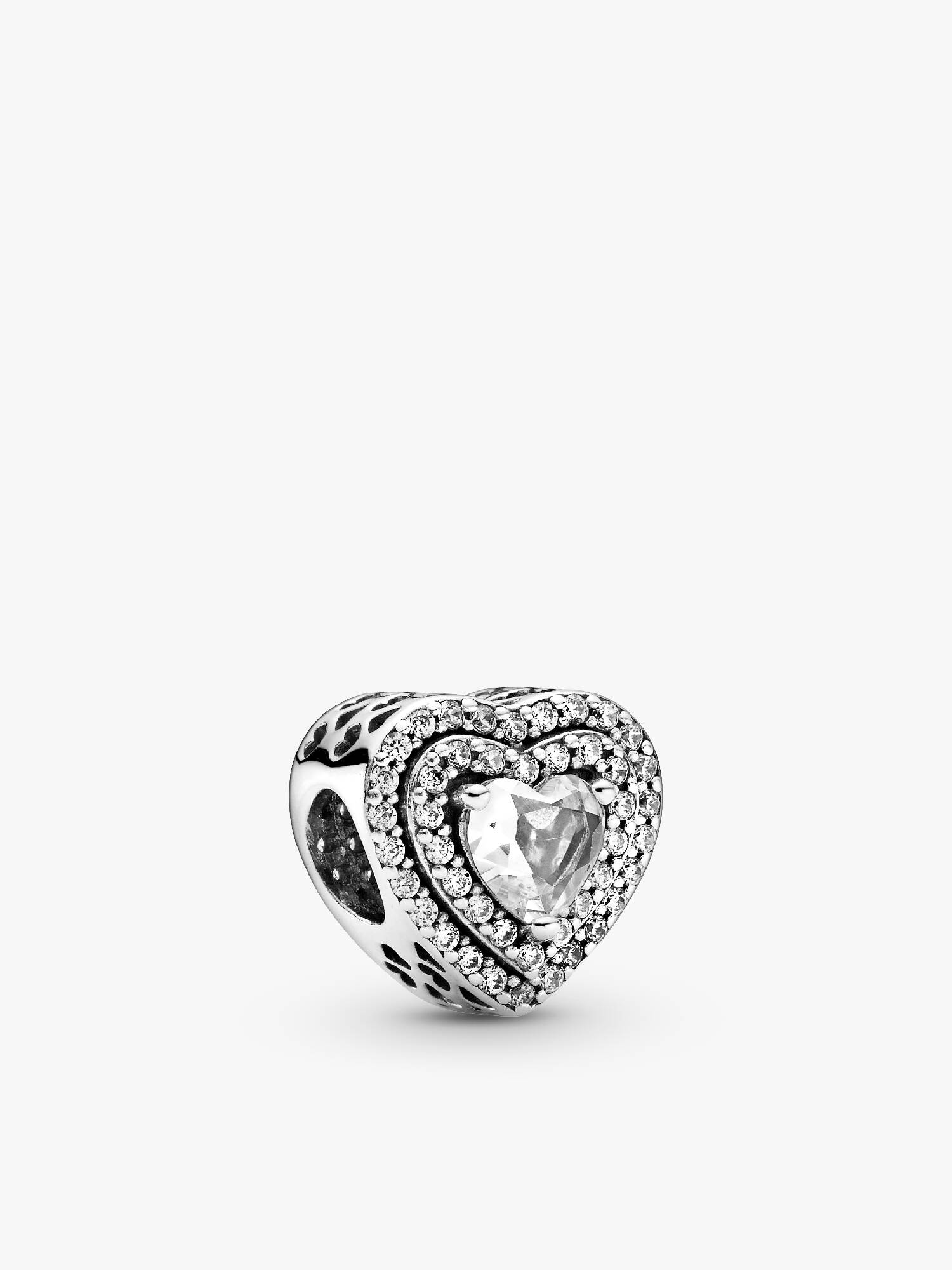 Charm Corazones Nivelados Brillantes