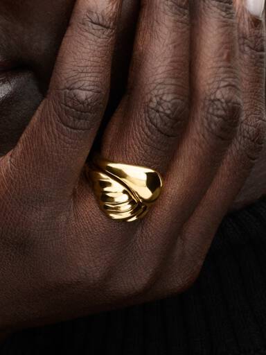 Anillos apilables ondulados