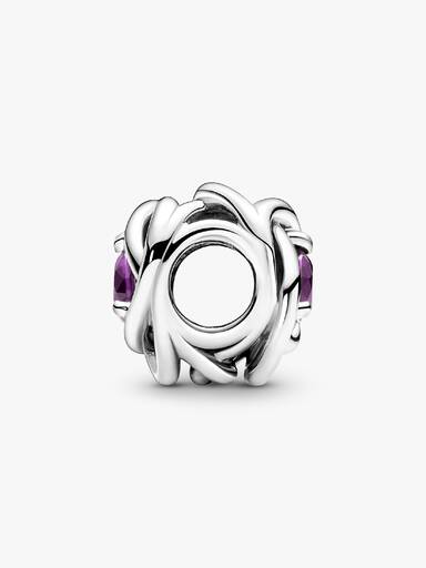 Charm Círculo Eternidad Morado Talla única