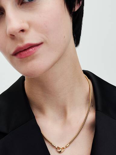 Collar Cadena con Tachuelas Pandora Moments