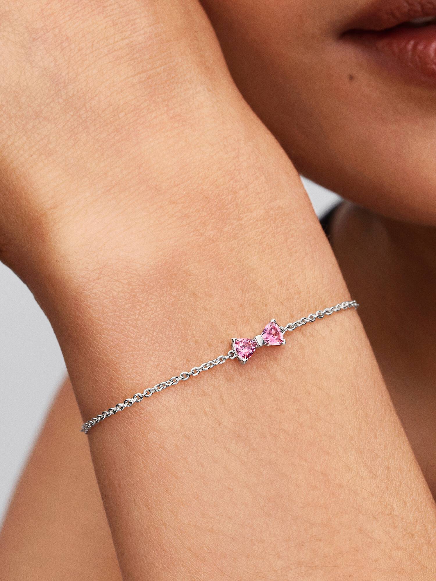 Brazalete de cadena de moño