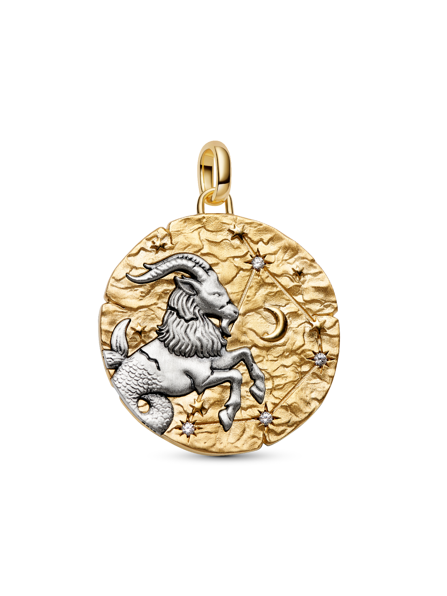 Charm Medallón grande del Signo del Zodiaco Capricornio