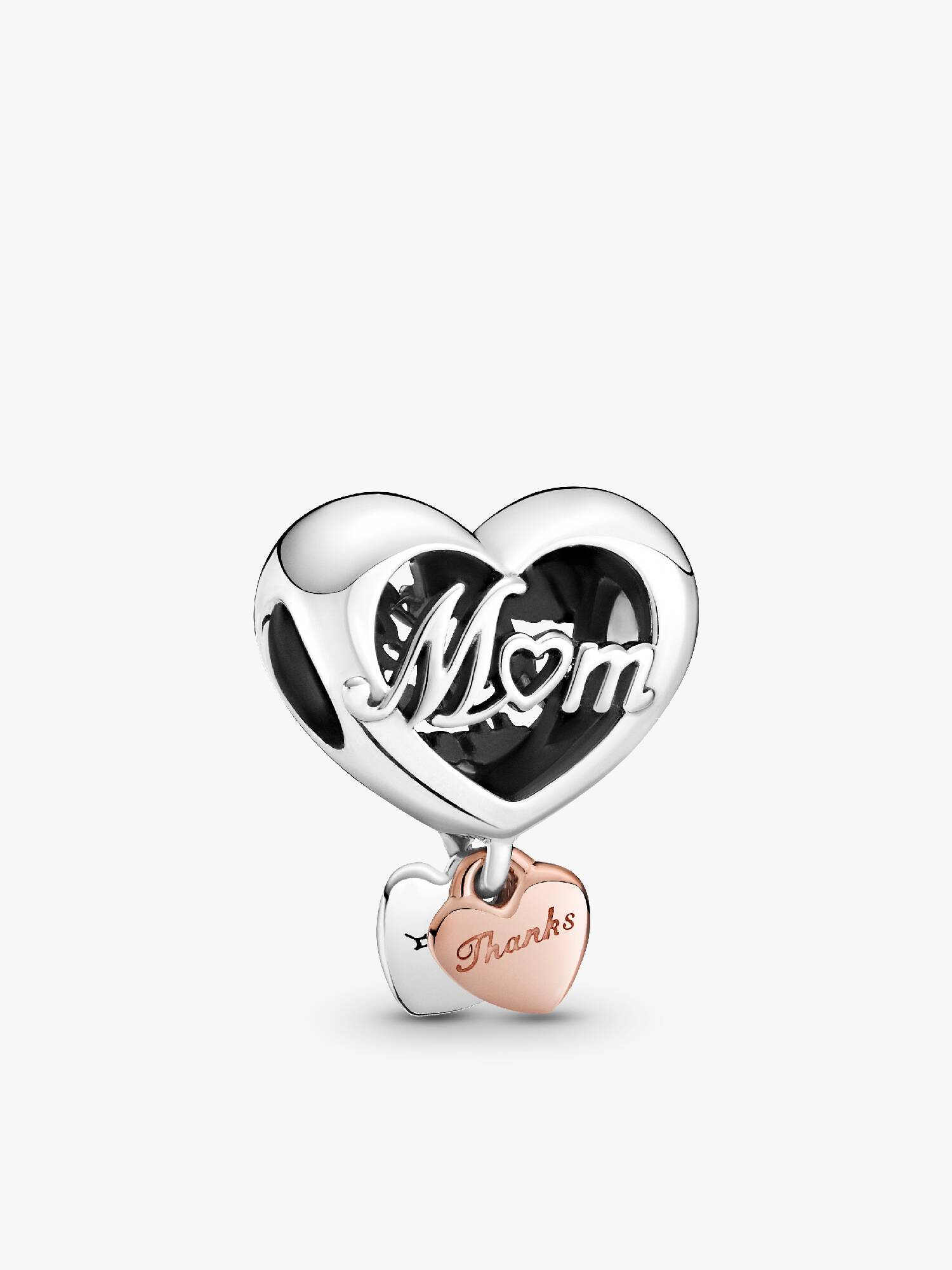 Charm Corazón Gracias Mamá Dos Tonos