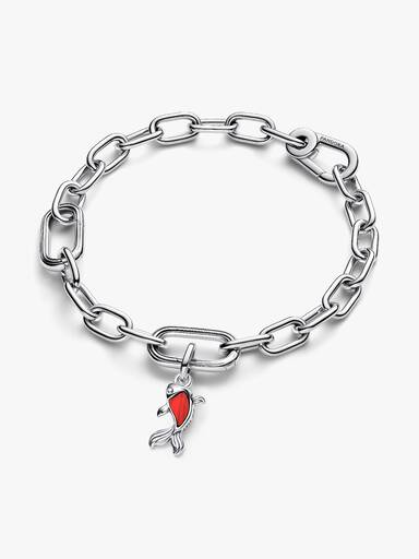 Mini Dije Colgante Pez Koi de Cristal de Murano Rojo