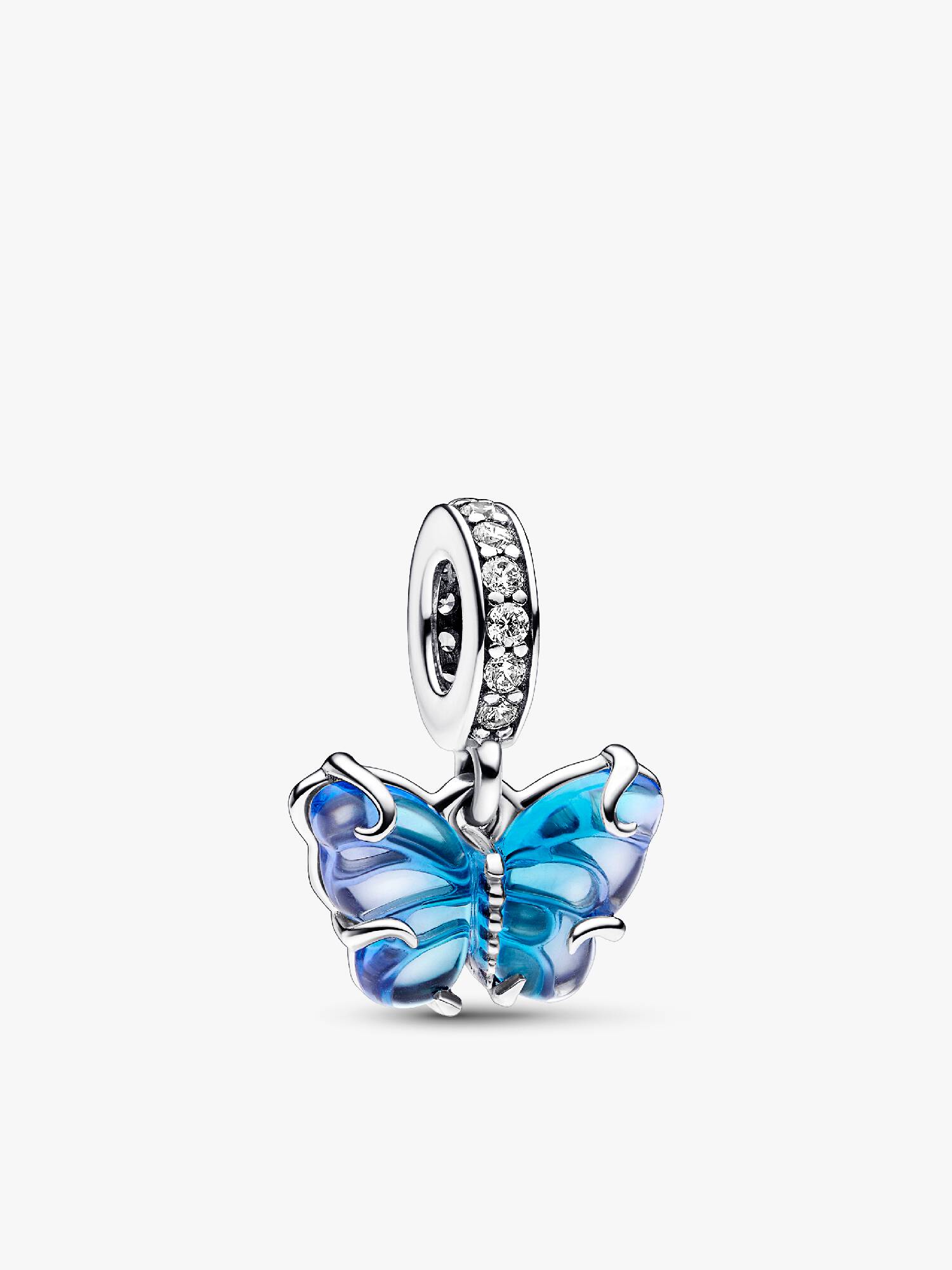 Charm Colgante de Cristal de Murano Mariposa Talla única