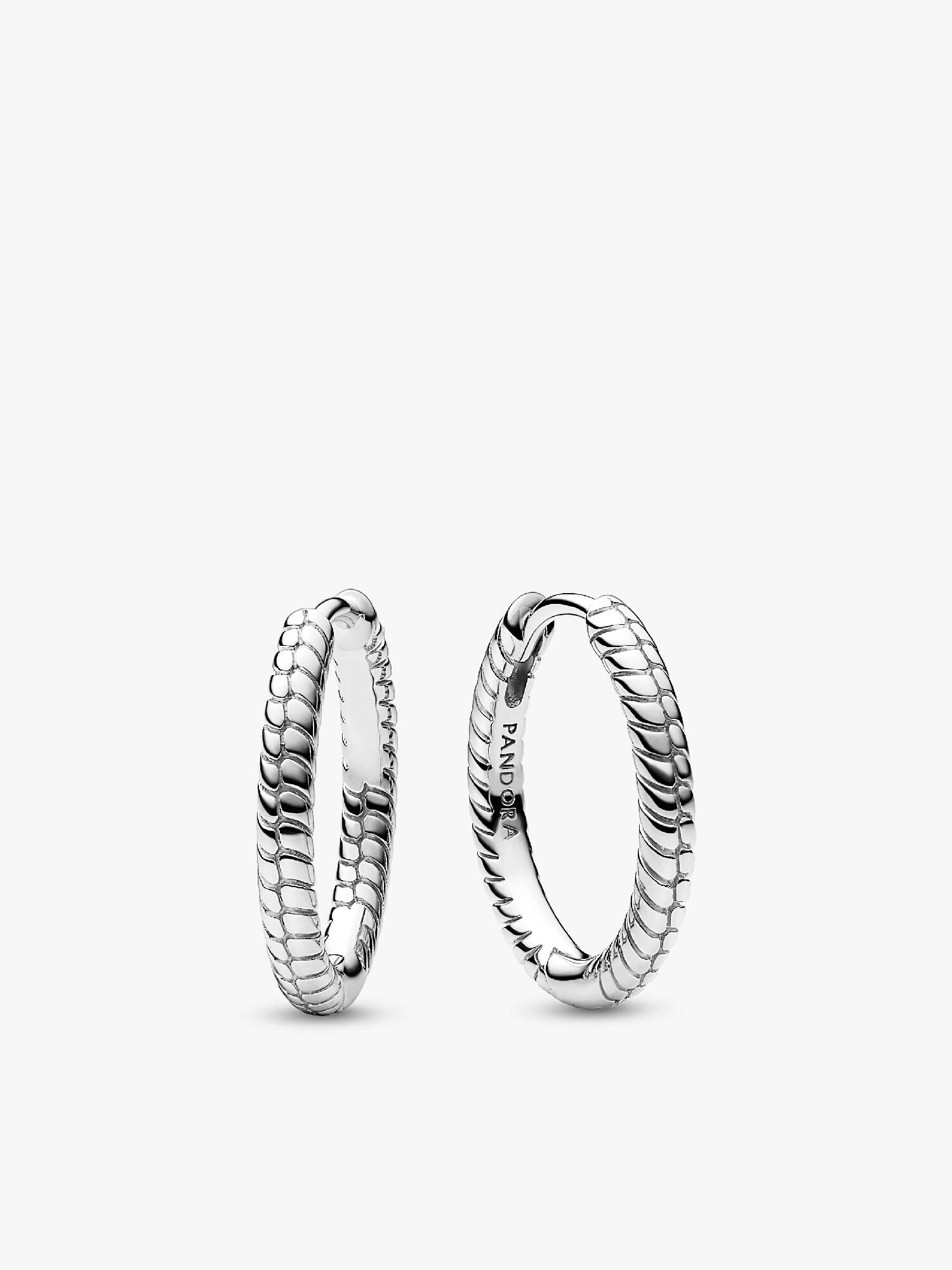 Aros de argolla Pandora Moments para Charm Pequeños Pandora Plata Esterlina