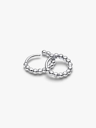Aros Huggie con cuentas