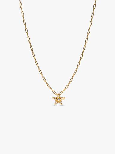 Collar con Colgante Estrella Brillante