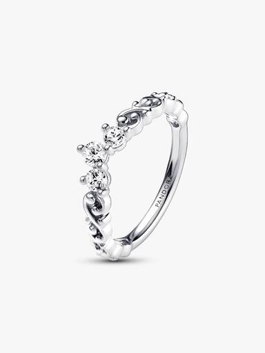 Anillo Tiara Remolino Real Pandora Plata Esterlina