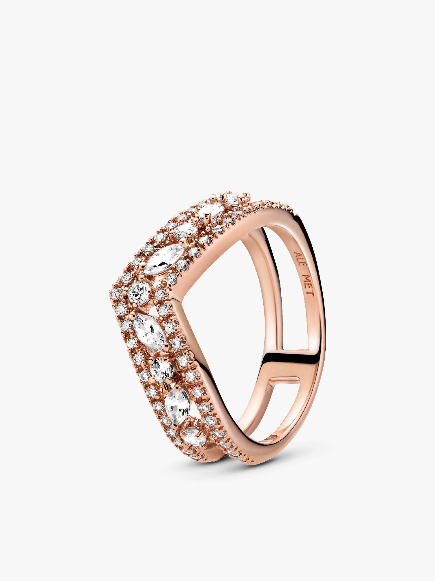 Anillo Doble Espoleta Marquesa Brillante
