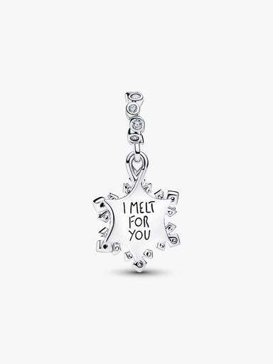 Charm colgante Copo de nieve opalescente