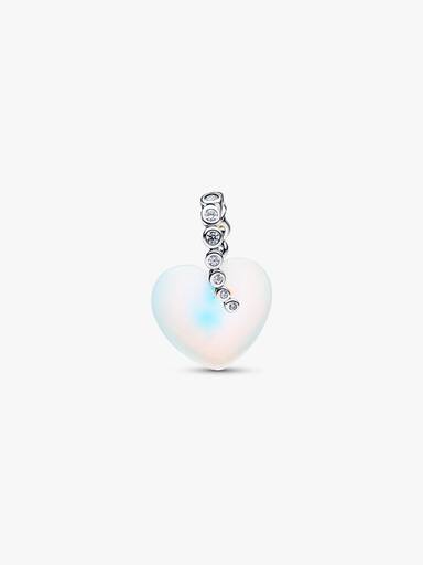 Charm Colgante Estrella Fugaz y Corazón