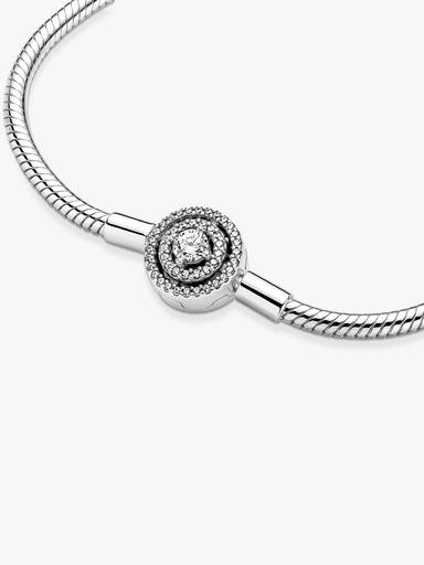 Brazalete Pandora Moments Cadena De Serpiente Halo 16 cm