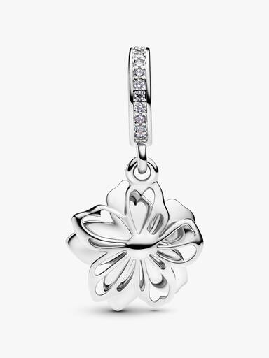 Charm colgante flor azul
