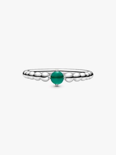 May Birthstone Beaded Ring