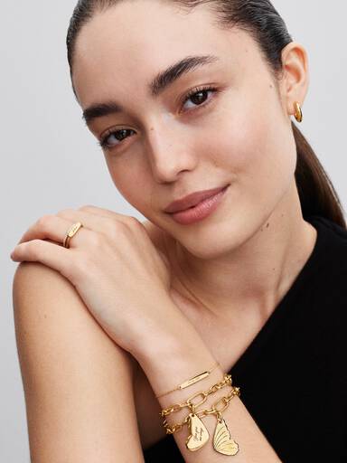 Brazalete de Cadena de Barra Grabable