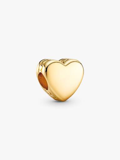 Charm Corazón para Grabar Dorado