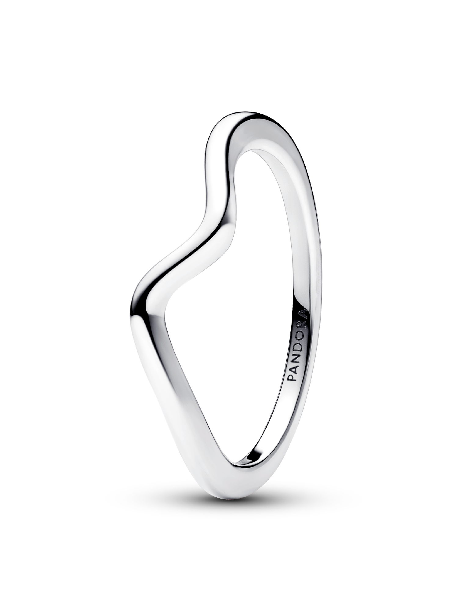 Anillo Ola Pulida Plata