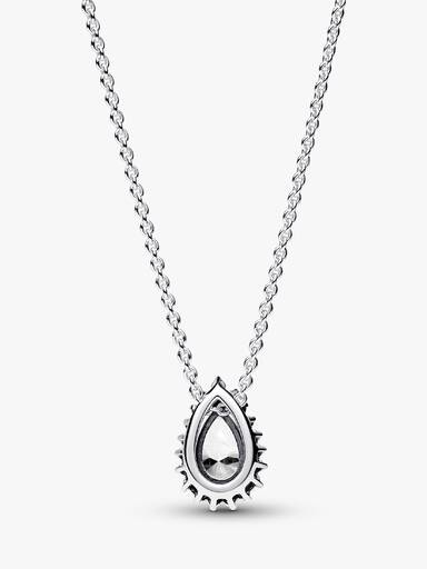 Collar de Cadena Halo Pera Brillante