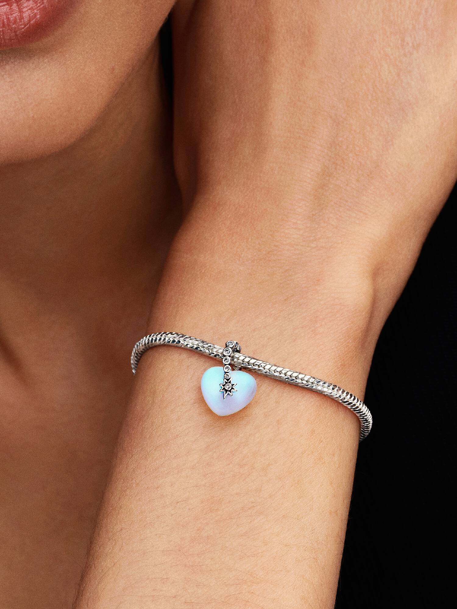 Charm Colgante Estrella Fugaz y Corazón